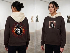 Unisex Fleece Raglan Color Block Hoodie