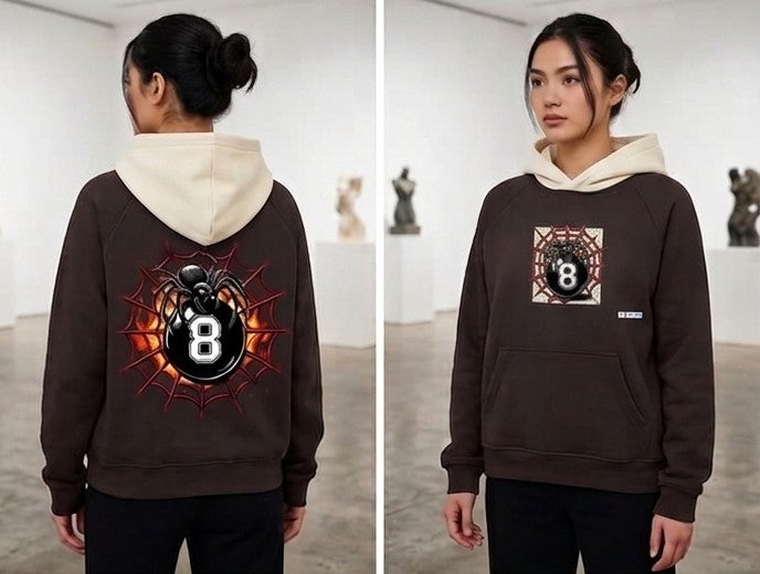 Unisex Fleece Raglan Color Block Hoodie