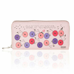 BiggDesign Bicycle Patterned Pink Wallet